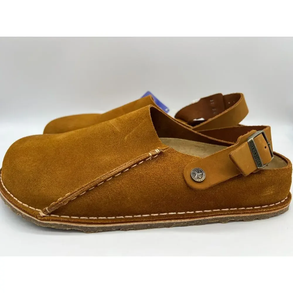 Birkenstock Lutry Premium Suede Leather Clog Mink Men's Size 12 New